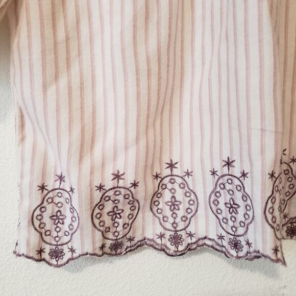 Anthropologie Floreat Embroidered Peasant Boho Tunic Mini Dress sz XS - Picture 5 of 6